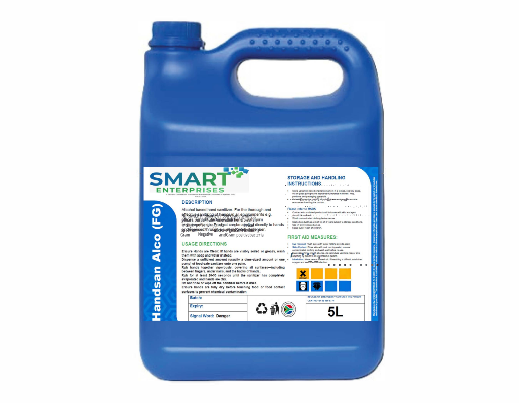 Alcohol Based Hand Sanitizer 5L